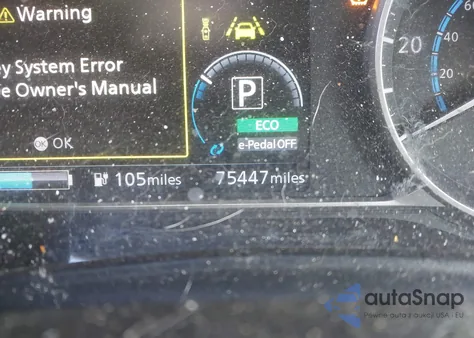 2020 Nissan Leaf Sv Plus 62 Kwh from USA, damaged, VIN 1N4BZ1CP6LC302771